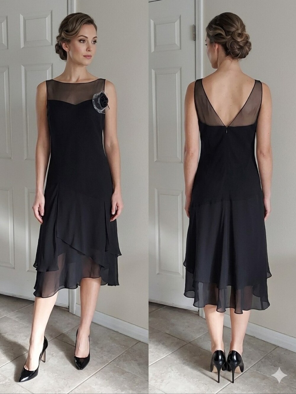 EVAN-PICONE NWT BLACK DRESS SIZE 8